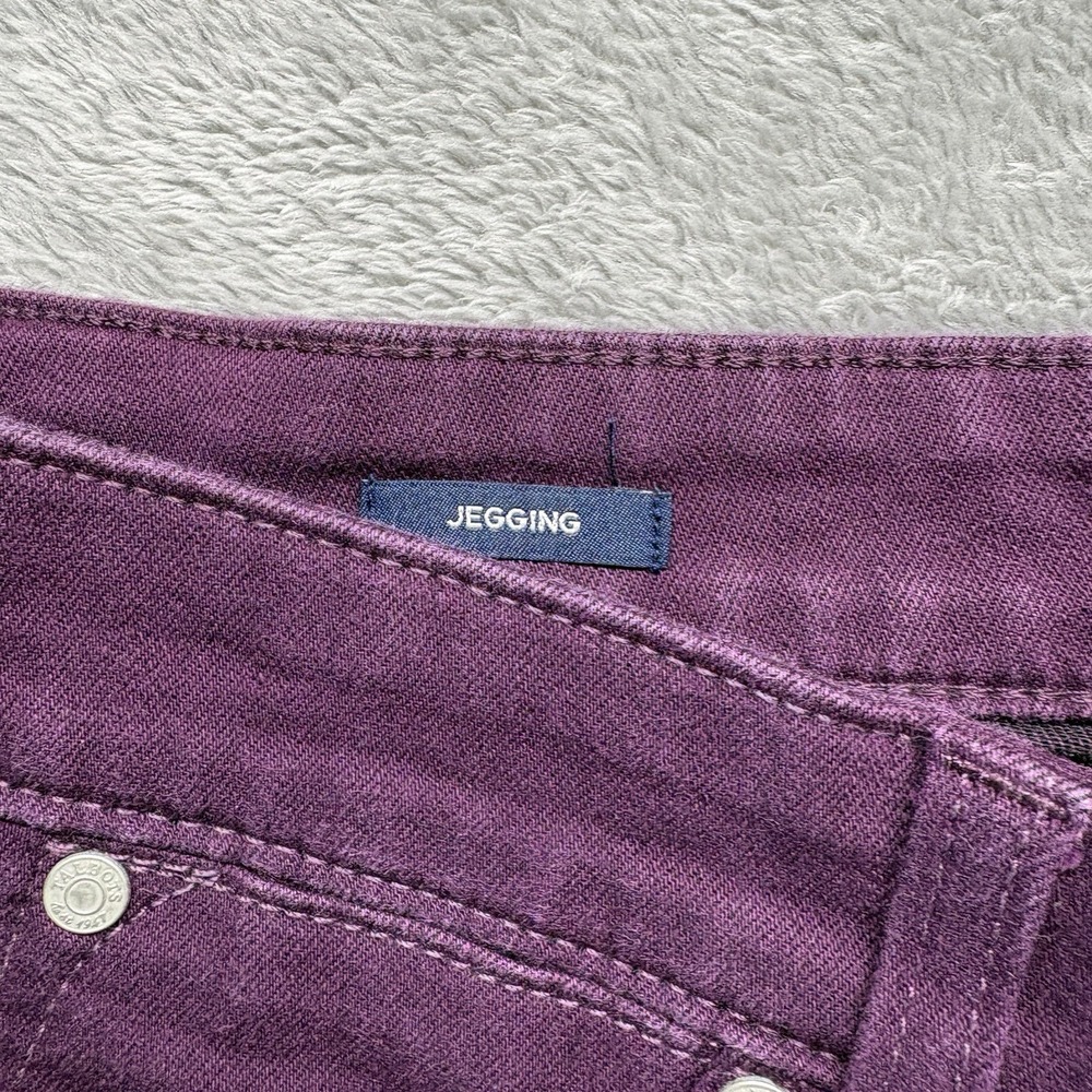 Talbots Jeans Womens 8 Purple Jeggings Mid Rise Simply Flattering Denim - Picture 3 of 12